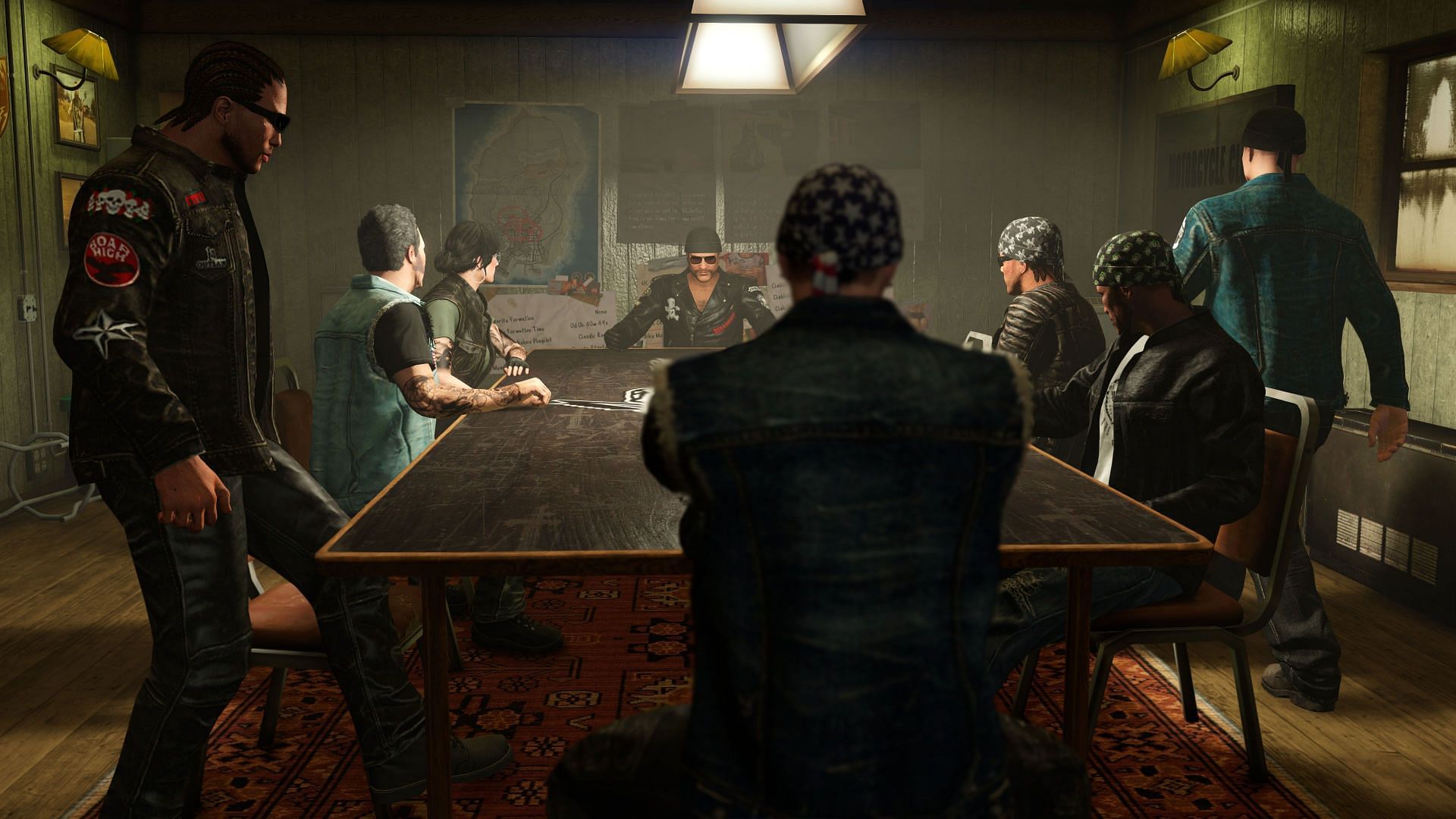GTA 5 Online business tier list - One of the rooms inside an MC Clubhouse (Image via Rockstar Games)